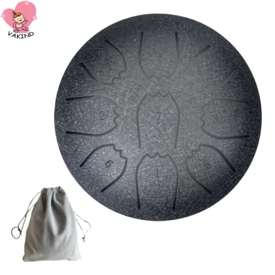 Weatherproof Steel Tongue Drum 4 Inch Rain Drum with 9 Notes for Meditation Yoga and Outdoor Music Sessions