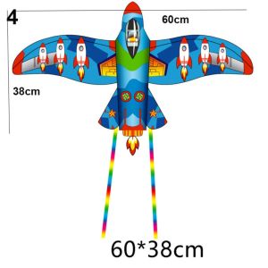 ANQII Easy Flying Plastic Eagle Kite Cartoon 50/60cm Flying Bird Kites with Tails Large Eagle Kites Garden Outdoor Sports