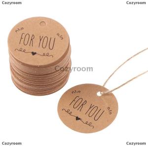 [COD] Cozyroom 100pcs kraft Paper Hang Tag สำหรับคุณป้ายรูปแบบสำหรับของขวัญแท็กแพคเกจตกแต่ง