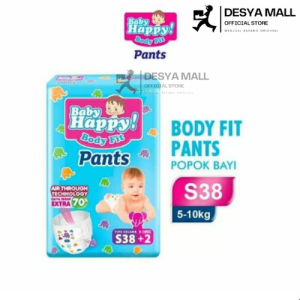 Baby happy body fit pants S40 M32 L28 XL26 XXL24 Popok Babyi Sekali Pakai