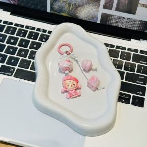 Tự làm đồ treo móc khóa tinh tế và búp bê dễ thương mặt dây chuyền điện thoại di động móc khóa túi đồ trang trí treo lên