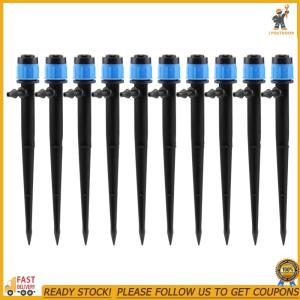 [LYOUTDOOR]10pcs 360 Degree Irrigation Sprinkler Nozzles for Garden Watering Adjustable Spray Pattern Durable Plastic