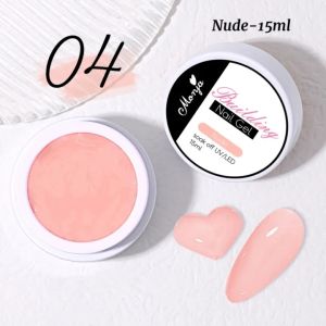 5ml/15ml Non Stick Hand Extension Gel Nail UV Gel Carving Flower Gel Nail Shaping Nail Extension Clear/White/Nude Solid Nail Art Gel Polish