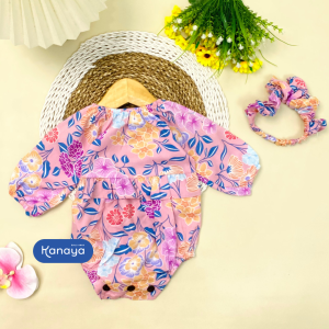0-12 BLN JUMPSUIT BAYI PURLA BAJU BAYI PEREMPUAN INCLUDE HEADBAND by MYBEE