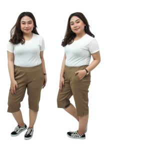 Celana jumbo L full TR polos / baggy pant jumbo / celana pendek/ celana pendek jumbo wanita santai / celana pendek wanita kasual