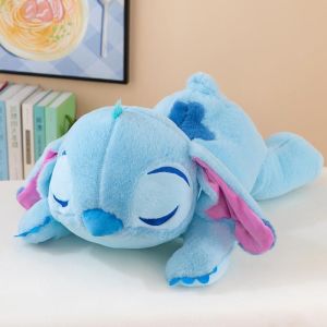 40cm Stitch Doll Plush Toys Sleepy Lilo&stitch Pooh Bear Plush Soft Stuffed Doll Pillow Prone Posture Pillow Kids Doll Toys