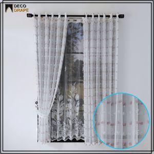 Gorden Pintu Kamar Murah Minimalis Vitrase Ruby Model Smokering