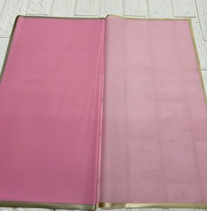 Isi 20 LEMBAR Kertas Buket Bunga Cellophane Florist goldline Flower Wrapping Paper Varian List Gold Emas KB01