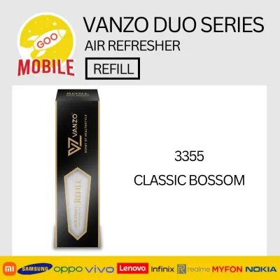 VANZO Duo Series Refill 3355 & 3366 (100ML) | Classic Blossom / English Pear & Freesia | New Generation Sterilizing Air Freshener | Home & Car Fragrance Refill