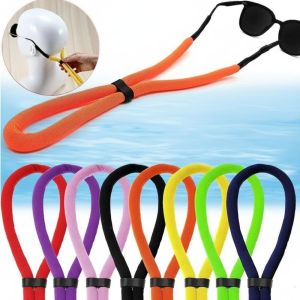 NOBLELYN 1PC Adjustable Length Floating Glasses Strap Foam Floatable Design Polyester Foam Eyewear Retainer Lanyard Universal Fit Non-slip Anti-loss Glasses Cord for Eyeglass