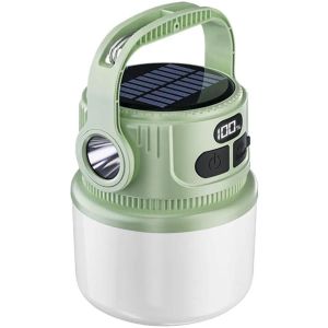 Portable Solar Camping Light Hand-held Waterproof LED Tent Lamp Outdoor Rechargeable Flashlight Super Long Battery Life