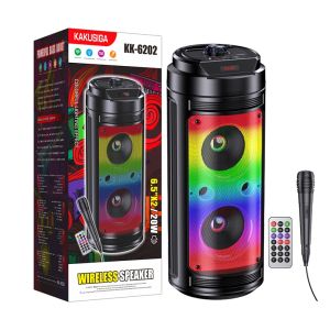 สำหรับ ลำโพงบลูทูธ ขนาดดอกลำโพง เบสหนัก แถมฟรีไมค์ + รีโมทควบคุม มีตัวปรับEQปรับเสียง มีไฟกระพริบ 043