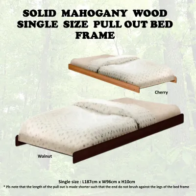 HILDA Solid Mahogany Wood Pull Out Bed