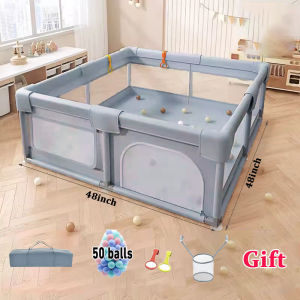 Playpen For Baby Safety Big Baby Playpen With Foam Balls Indoor Play Fence queen/king size