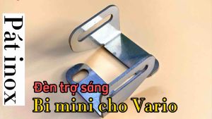 Pát inox đèn trợ sáng bi mini cho Vario 125-150 ( giá 1 cặp)