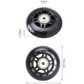 8 Pack Inline Skate Wheels Beginner's Roller Blades Replacement Wheel with Bearings Rollerblade Wheels 70mm. 