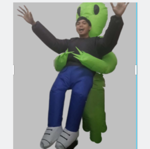 Alien Carry People Cosplay Outfit Stylish Inflatable Alien Rider Costumes