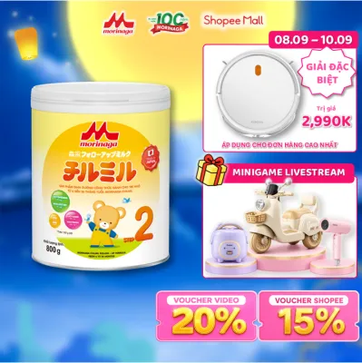 Sữa Morinaga Chilmil 800g bổ sung DHA Ca Fe nhập khẩu chính hãng từ Nhật Bản 6 đến 36 tháng