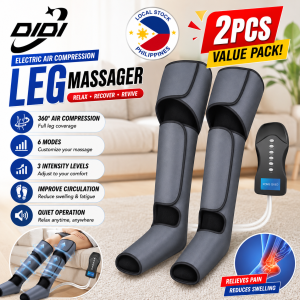 DIDI Electric Air Compression Leg Massager Handheld Controller Pressure Heating Calf Massage Machine Leg Slimming Tool Muscle Relax Pain Relief
