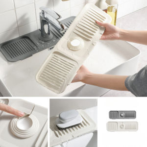 💥ลดราคา💥แผ่นซิลิโคนนุ่ม  ดูดซับน้ํา  กันกระเด็น  แห้งเร็ว ป้องกันเชื้อรา สำหรับใช้ในห้องครัวและห้องน้ำ สามารถ DIY ตัดรูรับแสงไ