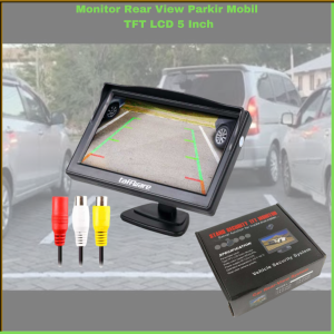 COD Taffware Monitor Rear View Parkir Mobil TFT LCD 5 Inch / Monitor Parkir Mobil Kamera Parkir Mobil Mundur