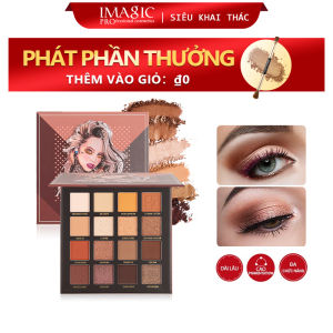 IMAGIC Bảng Phấn Mắt Lì Trang Điểm Mắt Màu Ngọc Trai 16 Màu