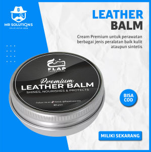 Semir Sepatu Kulit Netral Warna Putih Hitam dan Coklat Permanen / Leather Balm Balsam Sepatu / Shoe Polish by Flap Shoes Care
