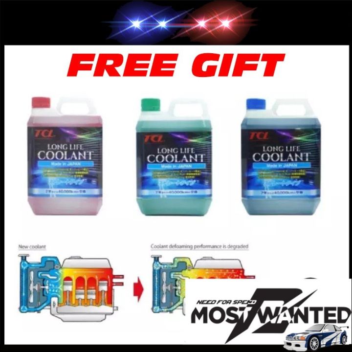 TCL Long Life Coolant ( 2Liters Made in Japan ) Red / Blue / Green | Lazada