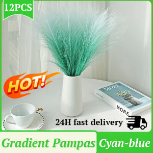 6 Paket Buket Rumput Pampas Buatan 56cm Tanaman Buluh Palsu untuk Rumah Ruang Tamu Dekorasi DIY Vas Rumput Pampas Hadiah