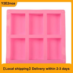 【Local shipping】 6 Cell Rectangular Silicone Soap Mold For Homemade Decorative Soap Making Mould