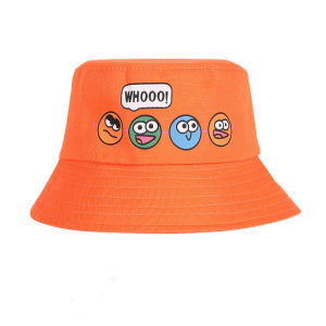 หมวกกันแดดเด็ก หมวกปีกรอบ มีสายคล้องคาง สีสันสดใส