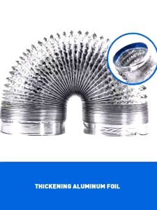 Tailee Aluminum Flexible Air Duct - 10 Meters Foil Ducting - Sizes: 3" 4" 5" 6" 8" 10" 12" - Ventilation HVAC Tube