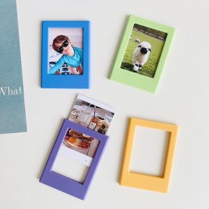 10pcs Magnetic Photo Frame DIY Fridge Magnet Album Decoration Fujifilm Instax Mini Film Photo Frame Small Photo Fram Magnets Fridge Picture Artwork Frame DIY Photo Wall