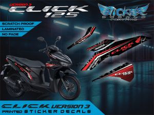 HondaClick V3 CBT Sticker Stock Decals