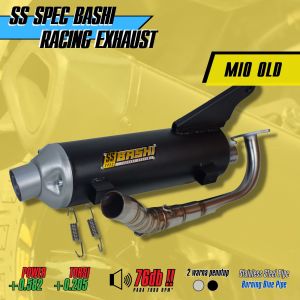 KNALPOT BASHI YAMAHA MIO OLD RACING SS SPEC STAINLESS