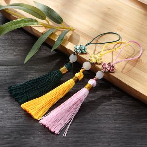 QIXING Home Decor Creative Chinese Traditions Chinese Style Car Key Accessories Element Accessories Chinese Knot Tassel Ornaments Tassel Phone Pendant Ornaments New Year Decoration