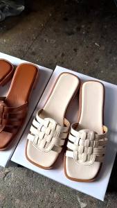 Casual Roman Sandals For Women 2026 Summer Vintage Woven Flat Slippers Fashionable And Versatile Flat Shoes