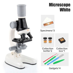 Microscope for Kids Mainan Edukasi Pembelajaran Penelitian Pembesaran 1200x 400x 100x Mikroskop Anak Mikroba Amoba Bakteri Magnification Zoom In Kaca Pembesar Mainan Anak Single Lens High Quality Import Laz COD Bisa  School Science Laboratorium For Kids