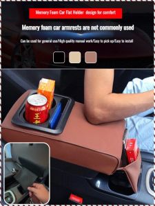Armrest Rack Pad Durable Armrest Seat Cushion Memory Foam Quality Craftsmanship Cup Holder Design