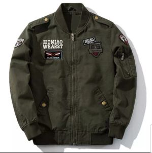Jaket bomber pria-jaket bomber bordir sensor aragon populer
