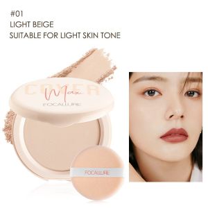 FOCALLURE FA155 Perfect Cover Oil Control Matte Powder Two Way Cake Perfect Cover Powder & Compact Face Powder