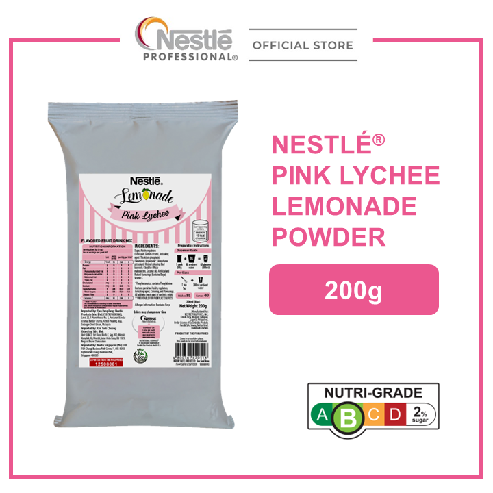 NestlÉ® Pink Lychee Lemonade Powder 200g Lazada Singapore