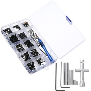 pamelaea 1 Set For WLtoys 144010 144001 144002 124016 124017 124018 124019 RC Car Parts Metal Upgrade Retrofit Screw Tool Box