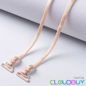 C.B.【Ready in Stock】 1Pair Women Thin Bra Straps 0.5cm Invisible Non-slip Underwear Shoulders Bra Straps For Women