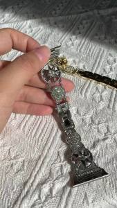 NewWays for Watch Band Series 11 10 46mm 42mm Series 9/8/7 41mm 45mm Series 6/5/4 40mm 44mm Series 3 42mm 38mm Women Sparkling Bling Diamonds Four Leaf Clover Bracelet for iWatch