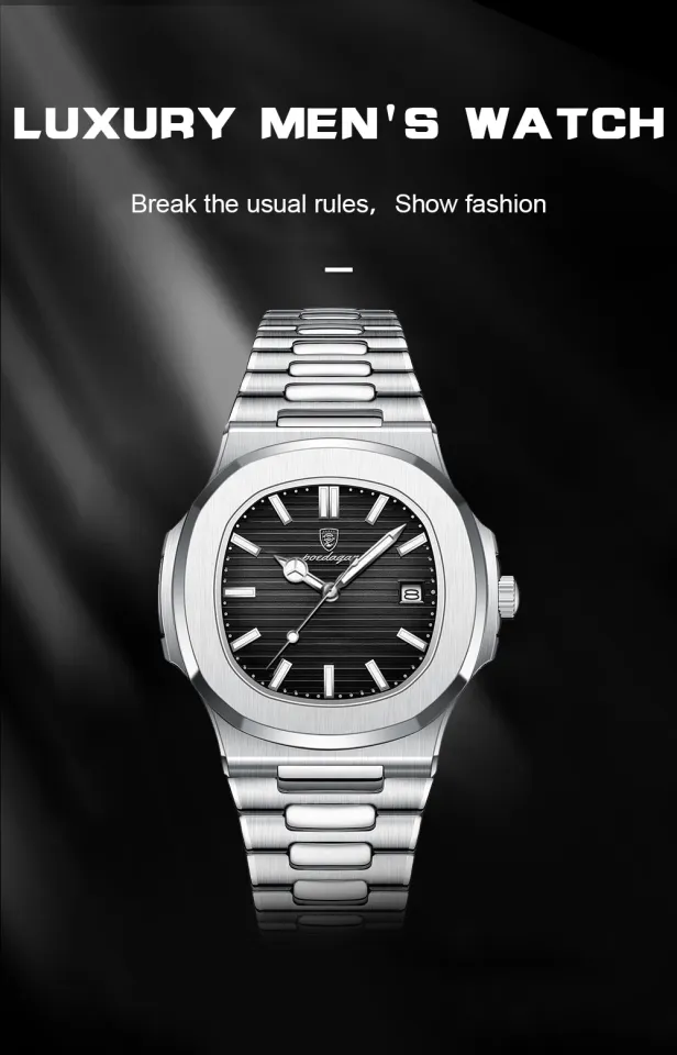 POEDAGAR Watch for Men Original Sports Waterproof Luminous Date - Main Image