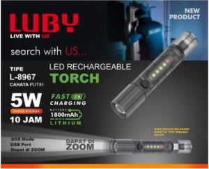 Senter XST-836 Waterproof Multifungsi Sumber Cahaya Ganda Laser Putih Lampu Berkemah LED Isi Ulang