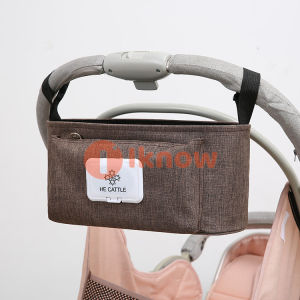 I know New hanging bag baby stroller hanging bag multi-functional sundries bag storage bag large-capacity mommy bag