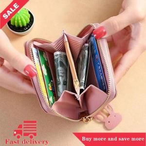 [COD] 1PC ngắn Phụ nữ ví mini dễ thương đồng xu Túi chủ thẻ phụ nữ nữ ví thời trang dây kéo ví ví nhỏ cho cô gái