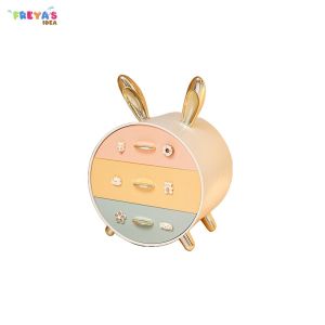 FR-K179 Rak Susun Kelinci Rak Kosmetik Serbaguna Cute Stuff Organizer / Rak Laci Mini Colorfull